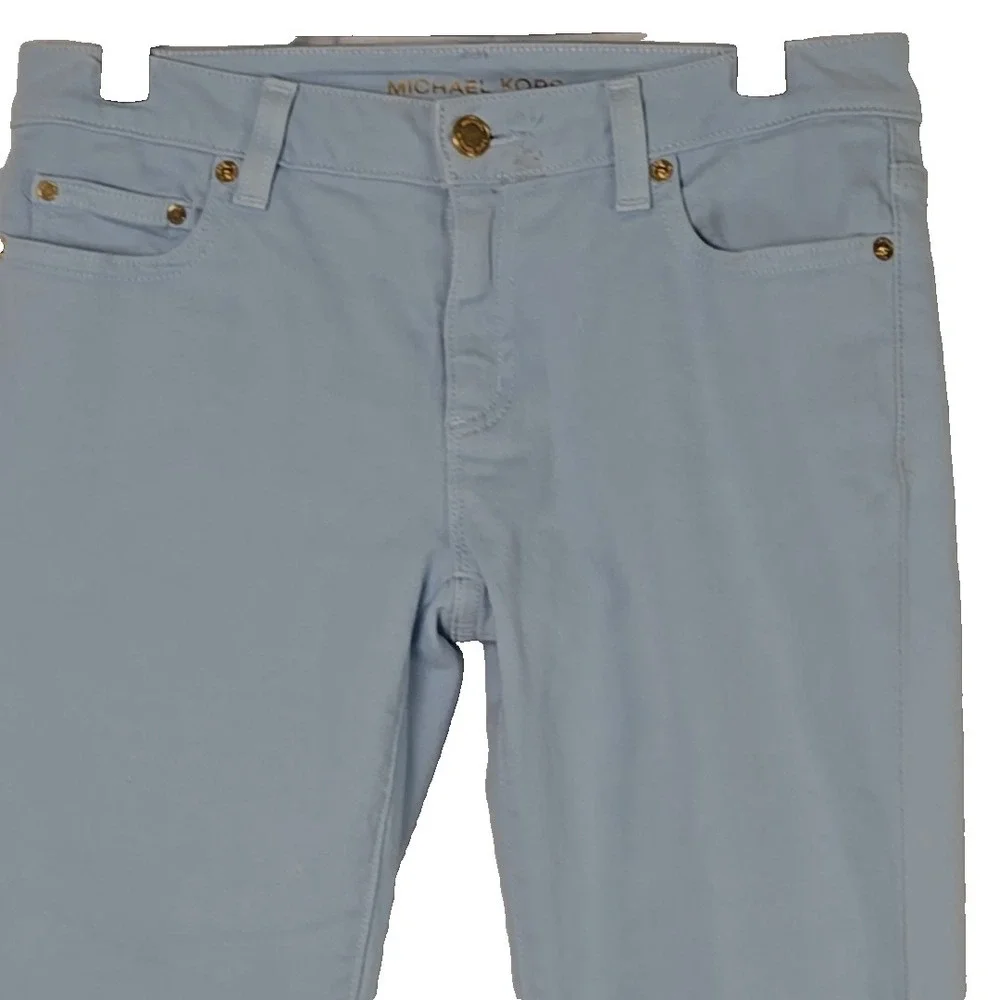Michael Kors Light Blue Denim Izzy Skinny Jeans Size 2  (25